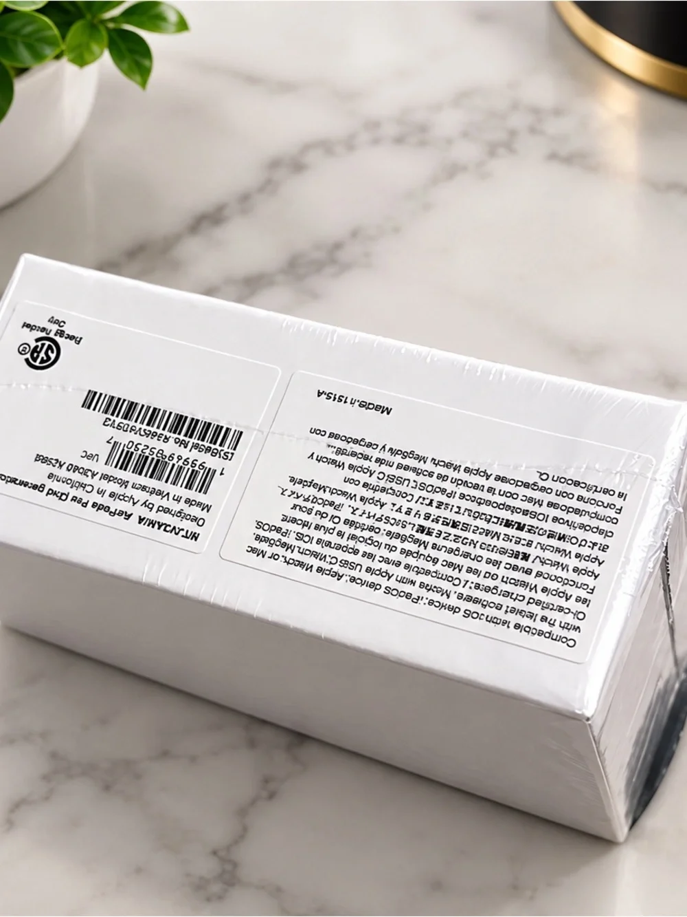 White AirPods Pro in White